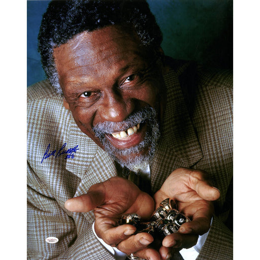 Bill Russell Signed 'Rings' 16x20 Photo (JSA)