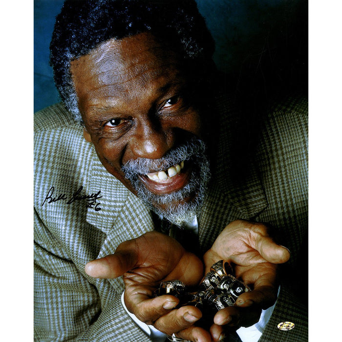 Bill Russell Signed 'Rings' 16x20 Photo (Hollywood Collectibles Auth)