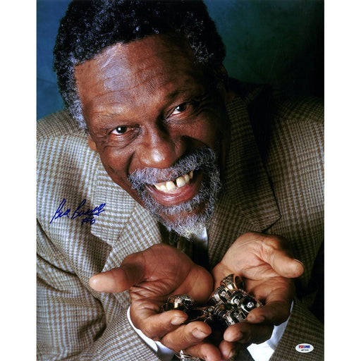 Bill Russell Signed 'Rings' 16x20 Photo (PSA/DNA)