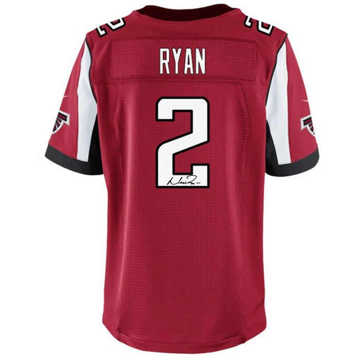 Matt Ryan Signed Atlanta Falcons Red Nike Replica Jersey (Fanatic/SSM)