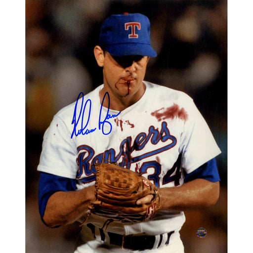 Nolan Ryan Bloody Lip Vertical 8x10 Photo