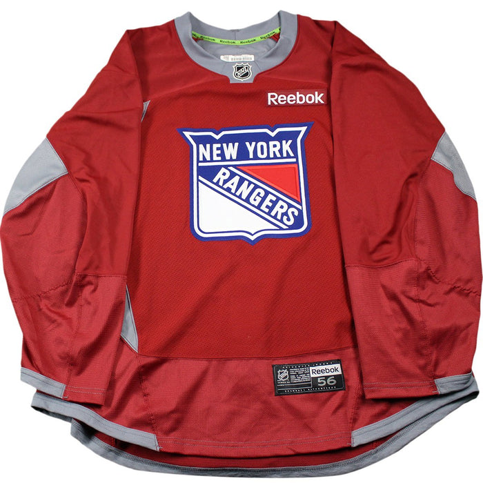 New York Rangers Maroon Issued Shield Practice Jersey (Size 58)