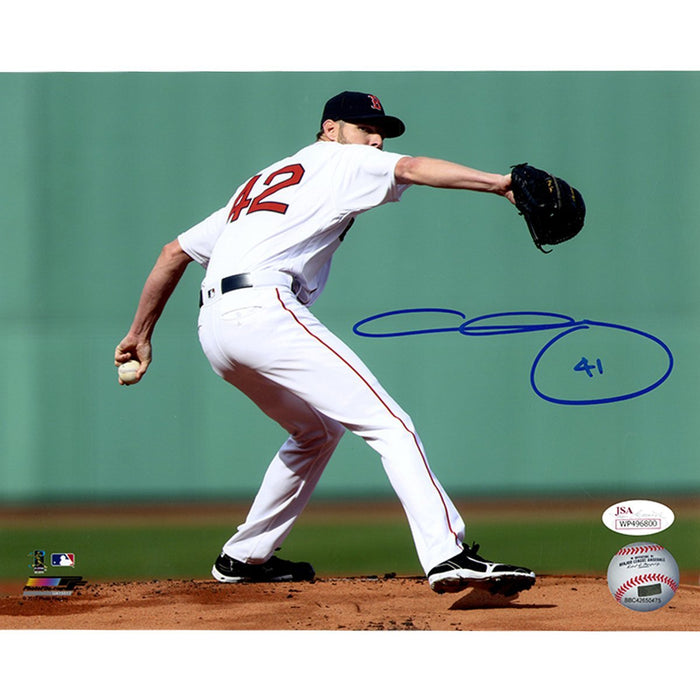 Chris Sale Signed Boston Red Sox Pitching Motion Horizontal 8x10 Photo (JSA)