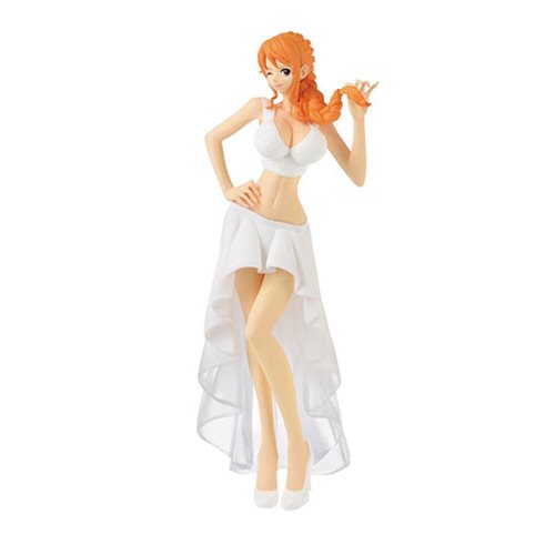 One Piece Nami White Wedding Version Lady Edge Statue       