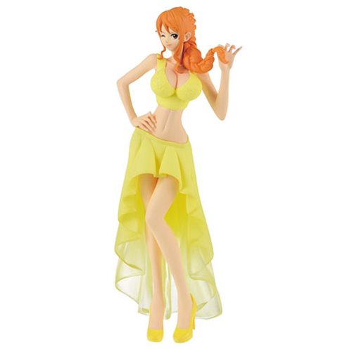 One Piece Nami Yellow Wedding Version Lady Edge Statue      