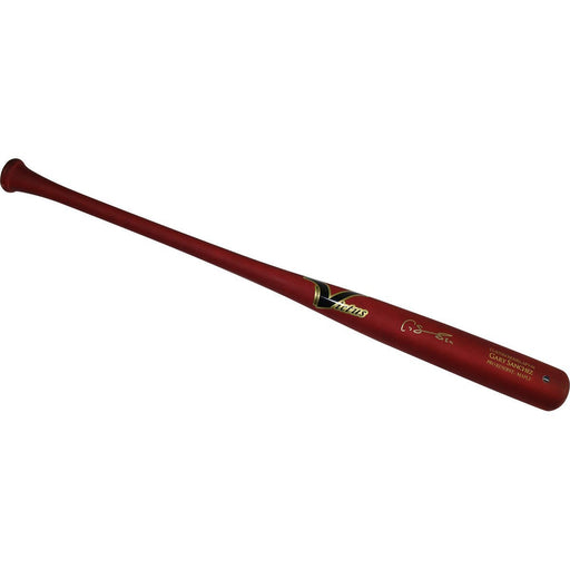 Gary Sanchez Signed Victus Game Model Matte Dark Cherry Bat