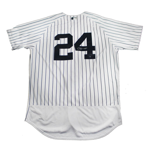 Gary Sanchez Signed New York Yankees Authentic Flex Base Pinstripe Jersey (Signed On Back)