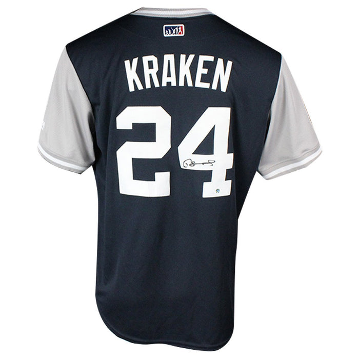 Gary Sanchez Signed New York Yankees Majestic 2018 Players' Weekend Cool Base "Kraken" Jersey