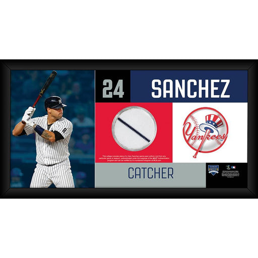 Gary Sanchez New York Yankees 4x8 Frame with Game Used Uniform Swatch