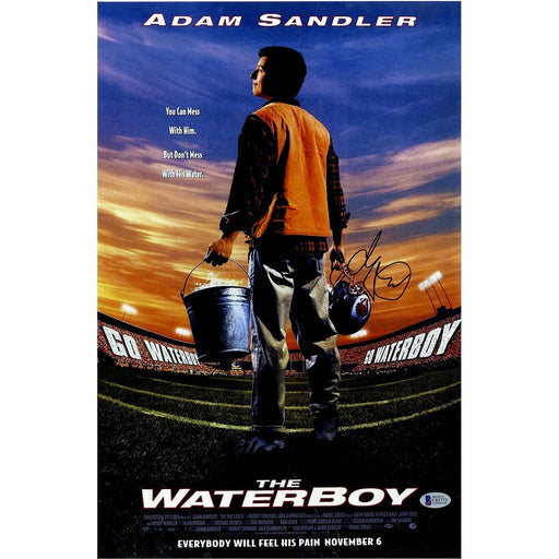 Adam Sandler Signed 12x18 The Waterboy Poster Photo Beckett