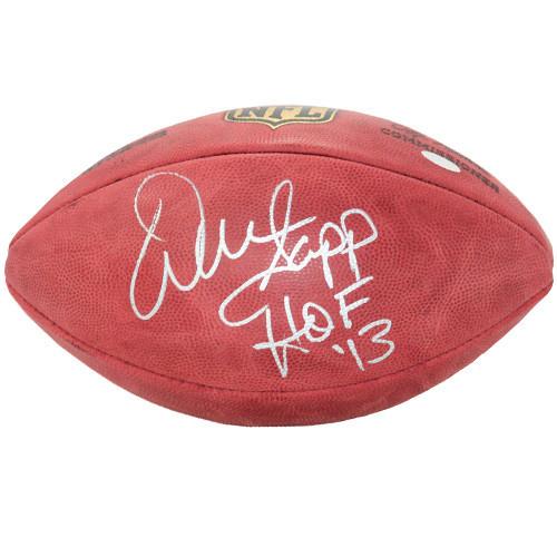 Warren Sapp Signed NFL 'Duke' Football Inscribed "HOF 13"