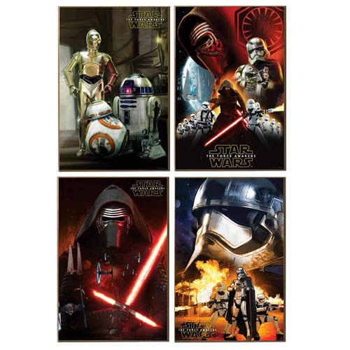 Star Wars:  Force Awakens Wood Wall Art Set                 