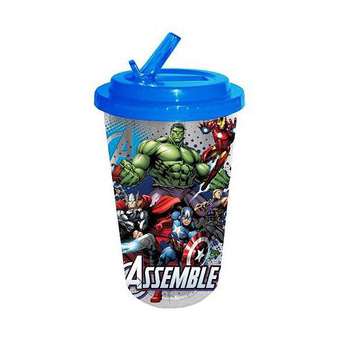 Avengers Assemble 16 oz. Flip-Straw Travel Cup              