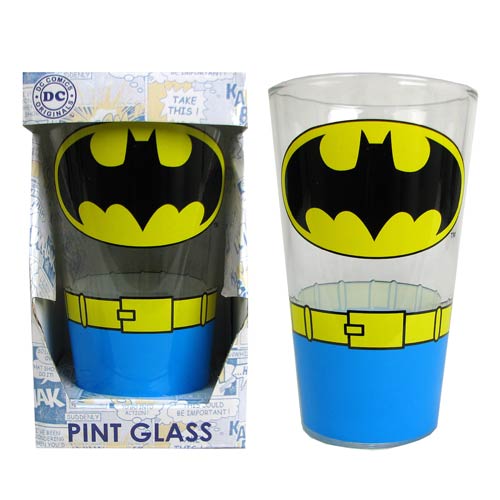 Batman Uniform 16 oz. Pint Glass                            