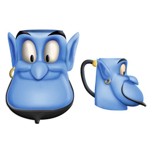 Disney Aladdin Genie Face Ceramic 3D Sculpted Mug           