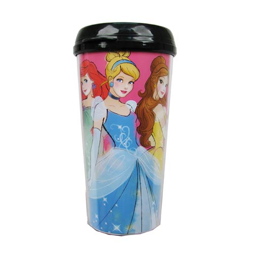 Disney 3 Princesses 16 oz. Plastic Travel Mug               