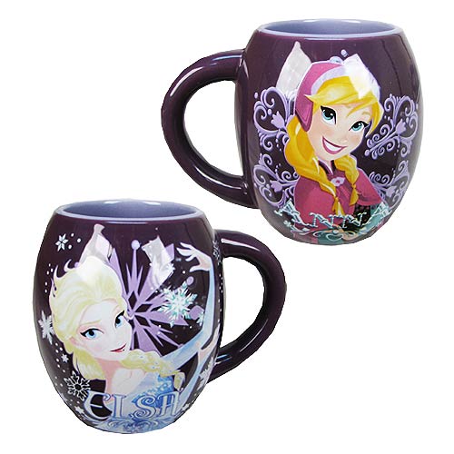 Disney Frozen Elsa and Anna 18 oz. Oval Mug                 