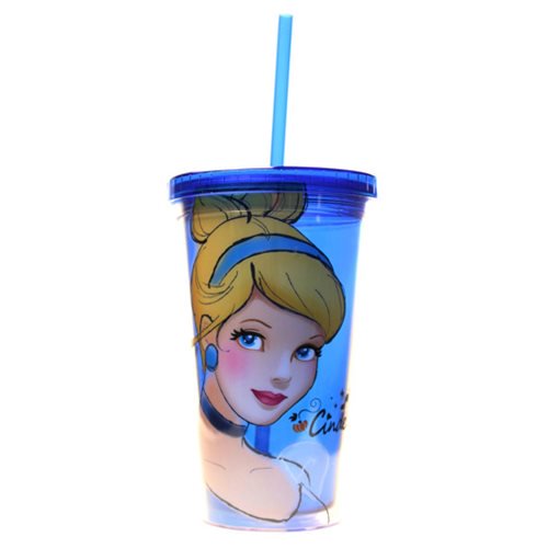 Cinderella Portrait Plastic Travel Cup                      