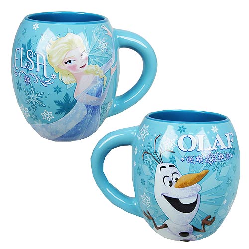 Disney Frozen Elsa and Olaf 18 oz. Oval Mug                 