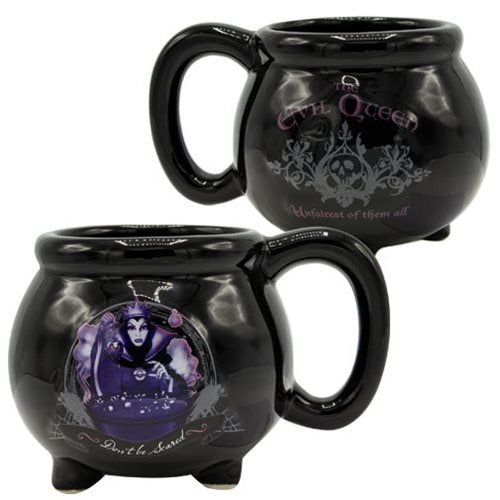 Snow White The Evil Queen Black Kettle 3D Sculpted Mug      