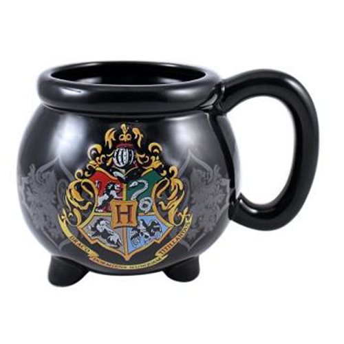 Harry Potter Hogwarts Crest Cauldron Molded Ceramic Mug     