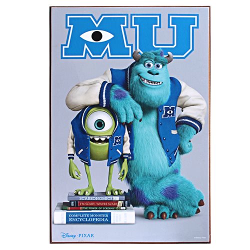 Monsters University Movie Poster Wood Wall Art              