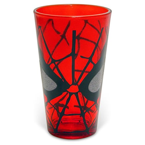 Spider-Man Eyes Glitter 16 oz. Pint Glass                   