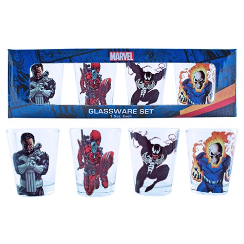 Marvel Villains Mini-Glass 4-Pack                           