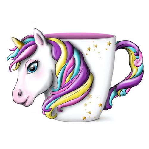 Unicorn Ceramic 3D Sculpted Mug                             