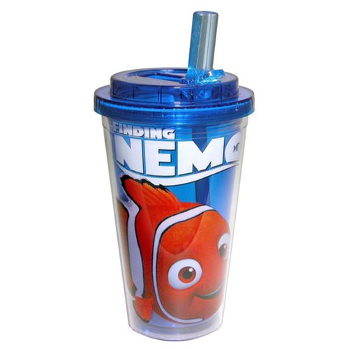 Finding Nemo Blue 16 oz. Flip-Straw Plastic Travel Cup      