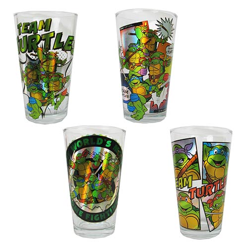 Teenage Mutant Ninja Turtles Gang 16 oz. Pub Glass 4-Pack   