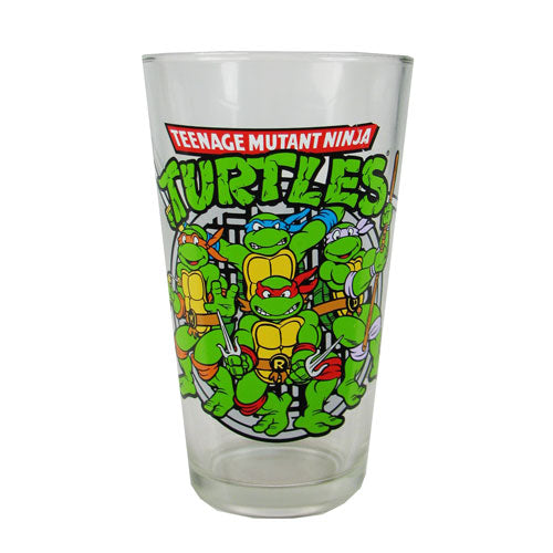 TMNT Sewer Group Shot 16 oz. Pint Glass                     