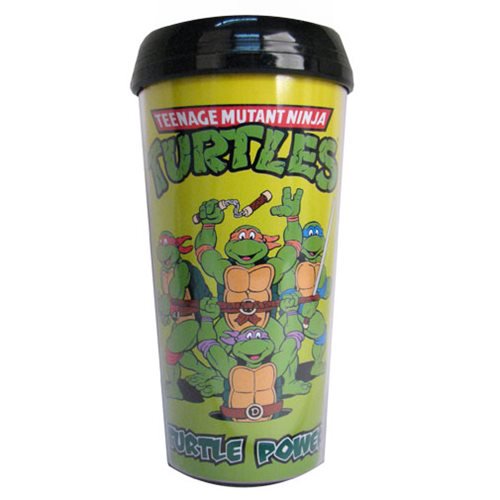 TMNT Turtle Power 16 oz. Plastic Travel Mug                 