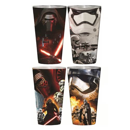 Star Wars Episode VII Villain Poster Wrap Pint 4-Pack       