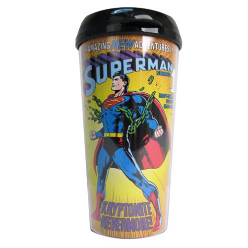 Superman Breaking Chains 16 oz. Plastic Travel Mug          