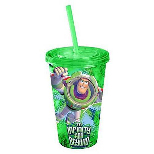 Toy Story Buzz Lightyear Green 16 oz. Plastic Travel Cup    