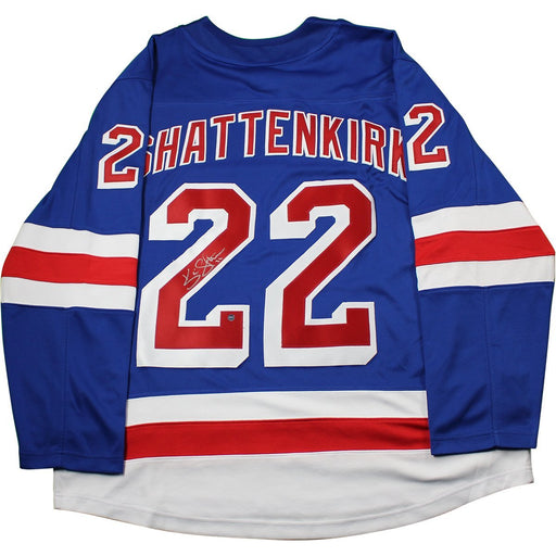 Kevin Shattenkirk Signed New York Rangers Adidas Blue Breakaway Jersey