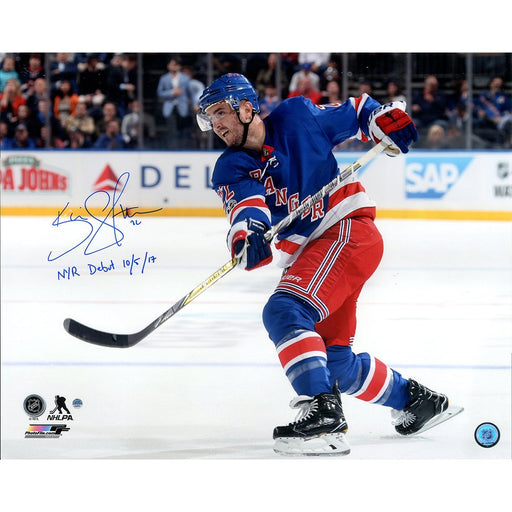 Kevin Shattenkirk Signed New York Rangers Opening Night 16x20 Photo w/ "NYR Debut 10/5/17" Insc