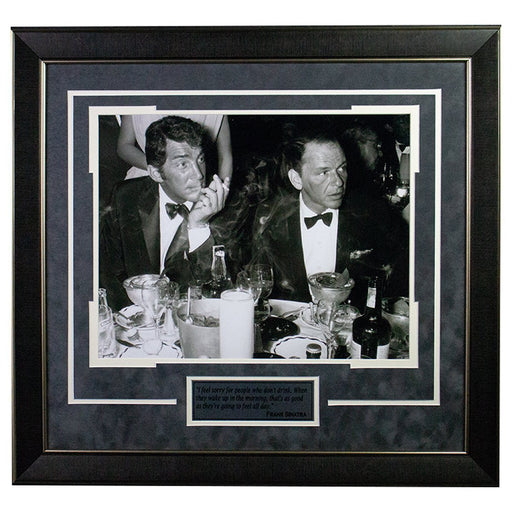 Frank Sinatra Black and White Classic Quote 27x30 Framed Collage (FSDM-1431)