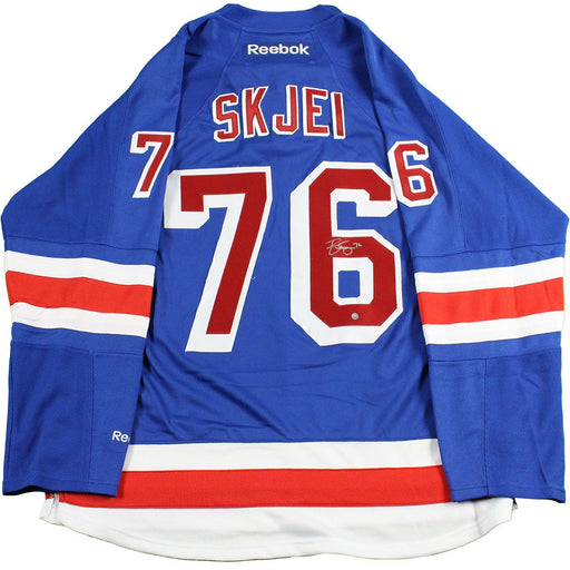 Brady Skjei Signed New York Rangers Blue Premier Jersey