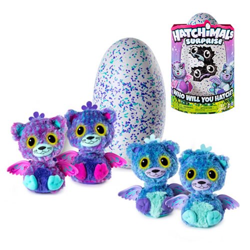 Hatchimals Surprise Purple and Teal Electronic Plush        