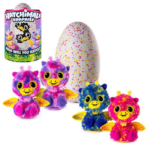 Hatchimals Surprise Pink and Yellow Electronic Plush        