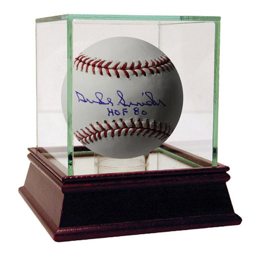 Duke Snider Signed OMLB Baseball HOF Inscription