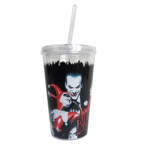 Batman Joker and Harley Quinn Mad Love 16 oz. Travel Cup    