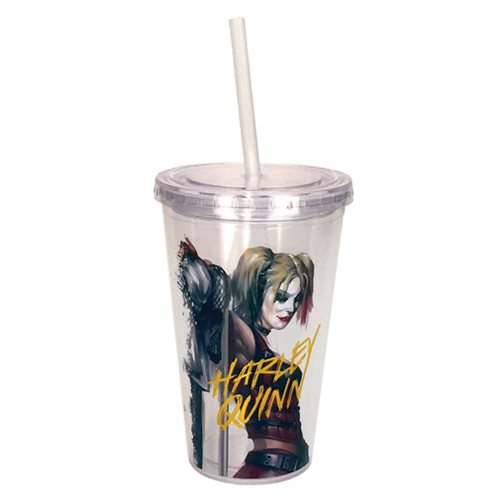 Batman Harley Quinn 16 oz. Travel Cup with Straw            