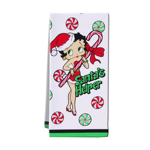 Betty Boop Christmas Tea Towel                              