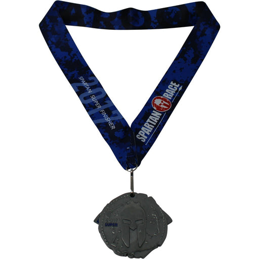 Spartan Race Super Medal- Blue Lanyard