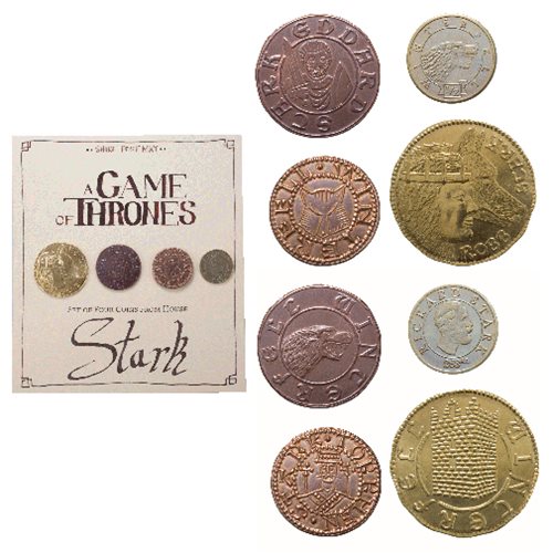 Game of Thrones House Stark 4-Pack Coin Set                 