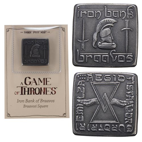 Game of Thrones Braavosi Iron Square Coin                   