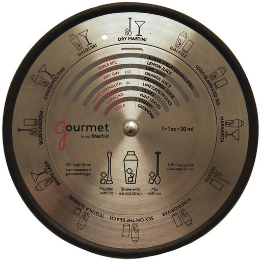 COCKTAIL RECIPE WHEEL